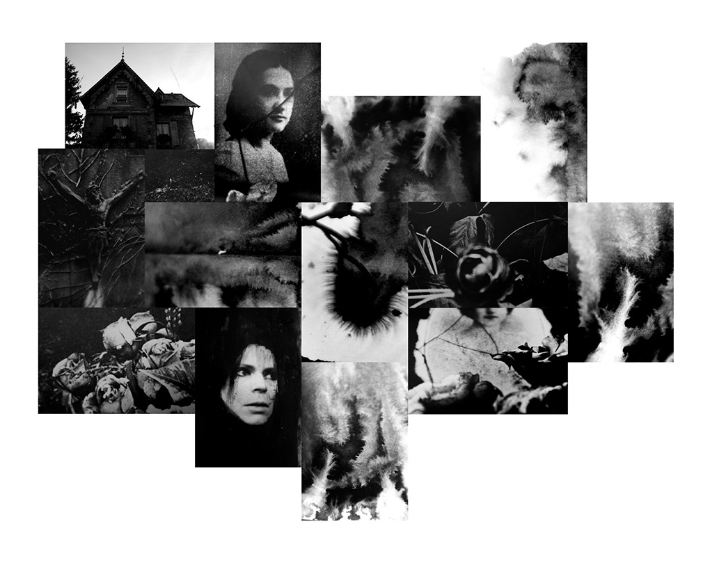 dernière création de Sabrian Biancuzzi - Patchwork de 14 photographie en noir et blanc.